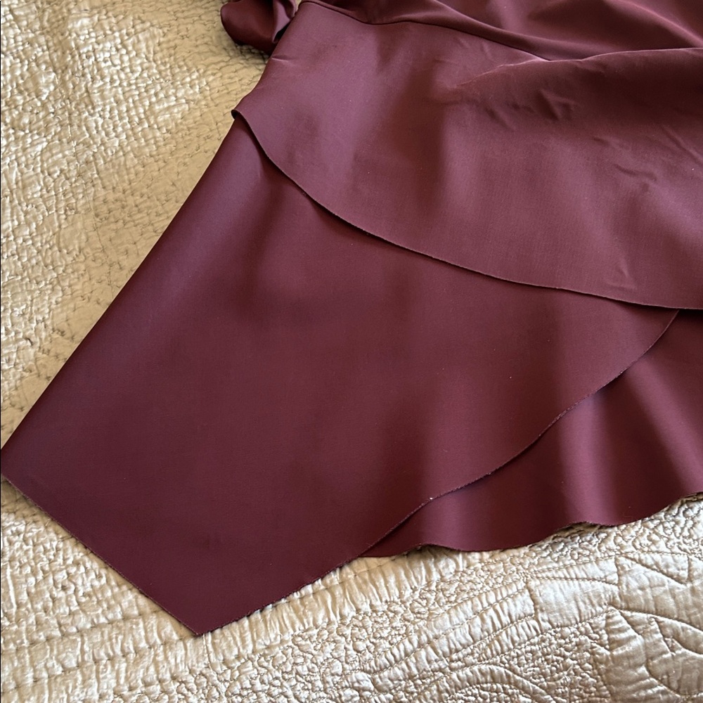 Givenchy Dark Cherry 🍒 color Asymmetrical Dress Size Small - Picture 10 of 10